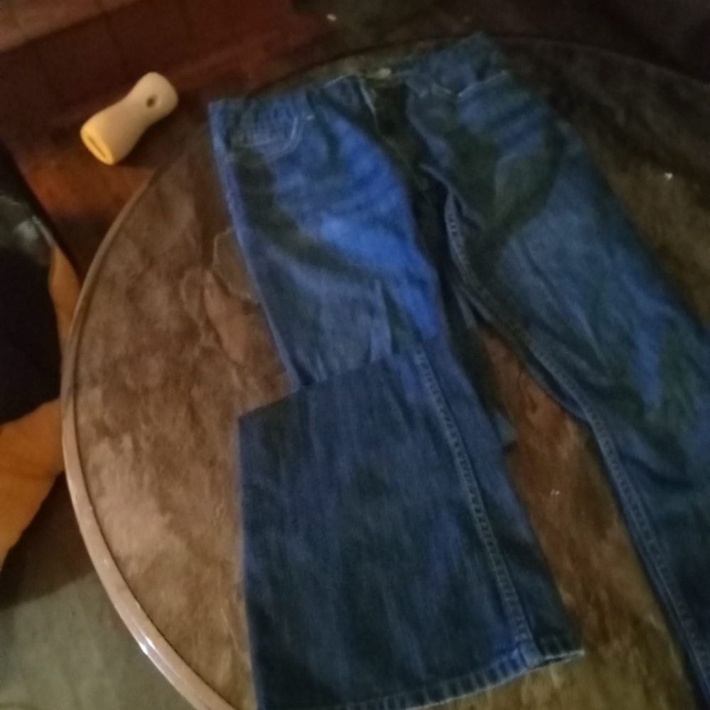 Womans sz 4 American Eagle Festive flare dark blue jeans